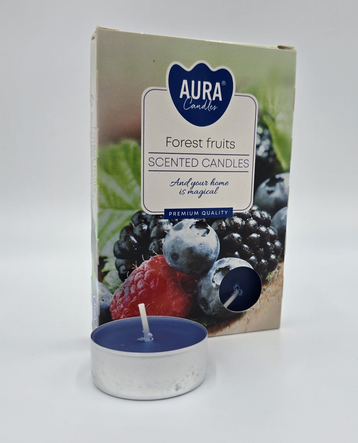 Duft-Teelichter Set verschiedene Düfte 4x6 Stück Erdbeer Vanille Zimt Waldbeere TL4