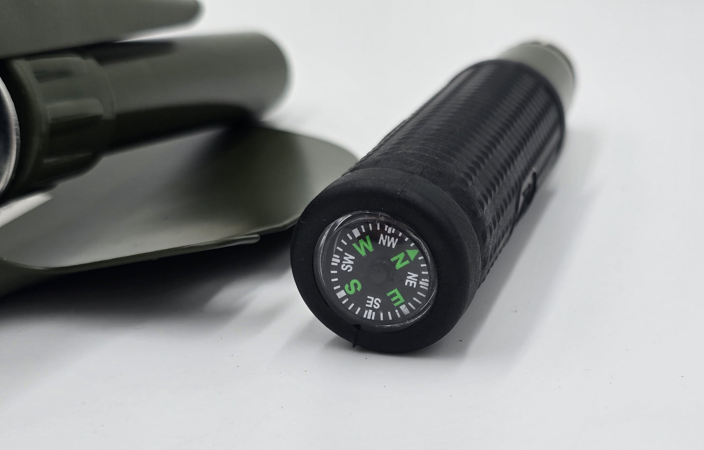 Klappspaten Survival Outdoor Bushcraft Camping mit Kompass & Tasche Pionier