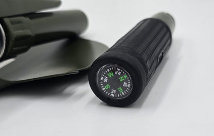 Klappspaten Survival Outdoor Bushcraft Camping mit Kompass & Tasche Pionier