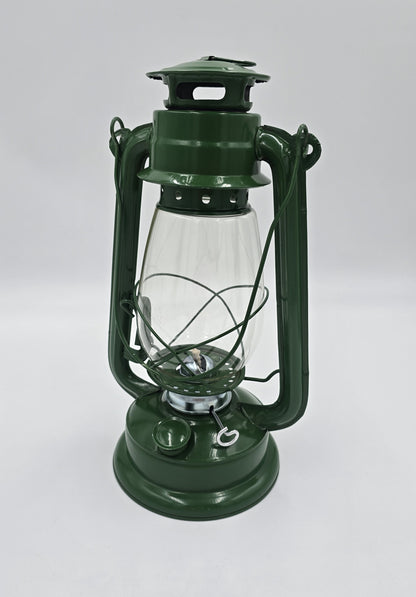 Klassische Sturmlaterne aus Metall & Glas Petroliumlaterne für Garten & Camping