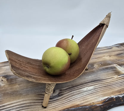 Coconut Leaf Fruit Bowl Set of 3 - Natural Brown Decorative Bowl Home Decor