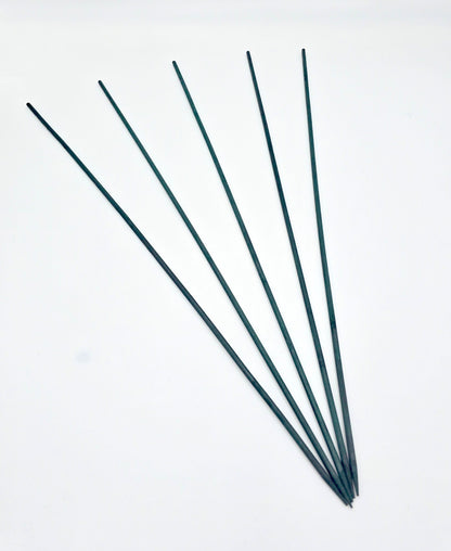 50 Splittstäbe 60 cm Ø 5,5 mm Pflanzstäbe Rankhilfe Pflanzenstab Grün