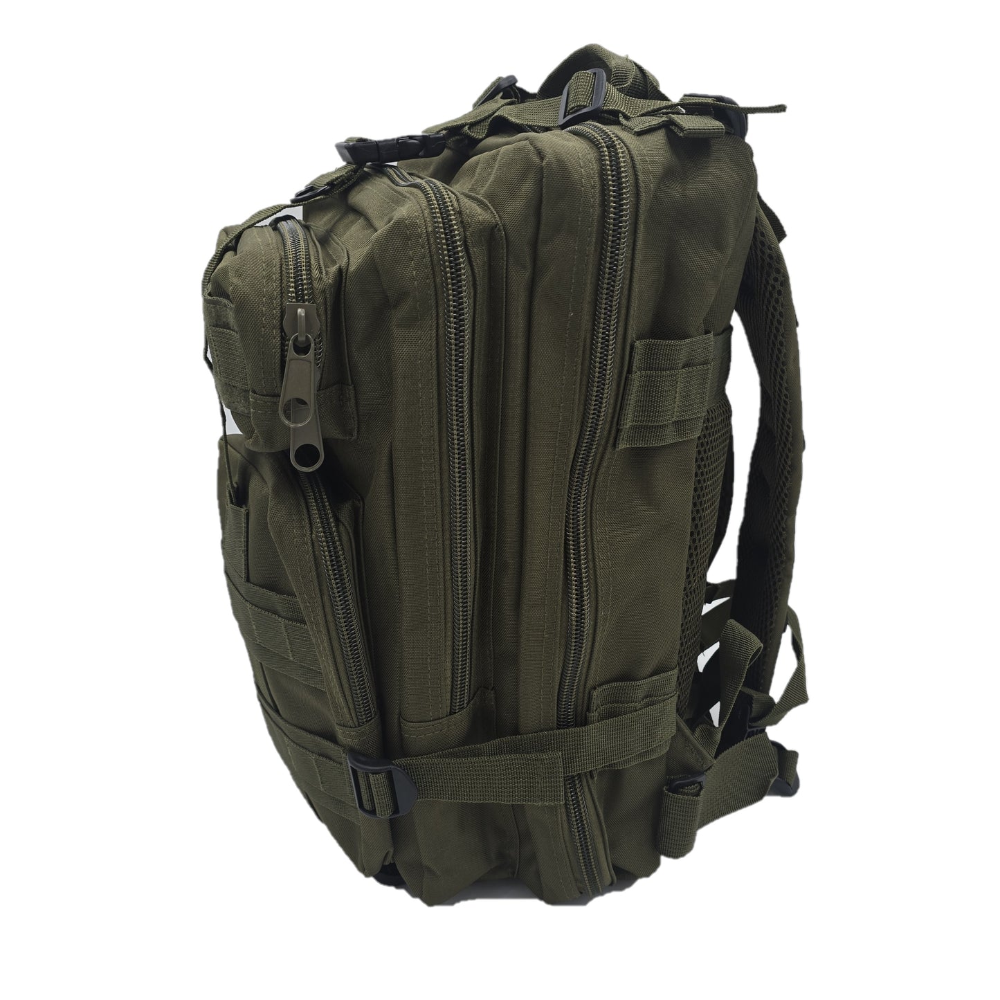 Army-style backpack, 20 liters, camouflage, German Army style, water-repellent, olive green camouflage pattern