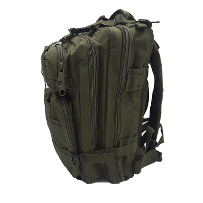 Army-style backpack, 20 liters, camouflage, German Army style, water-repellent, olive green camouflage pattern
