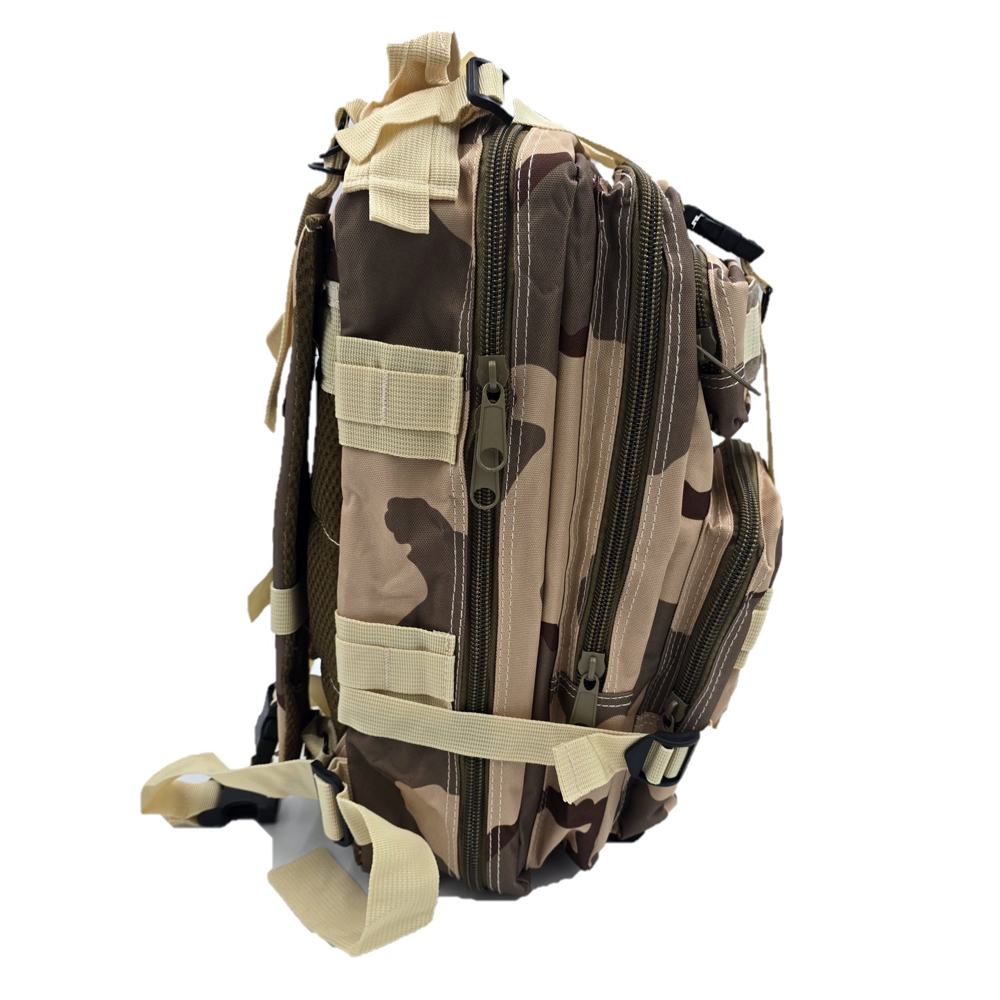 Army-style backpack, 20 liters, camouflage, German Army style, water-repellent, olive green camouflage pattern