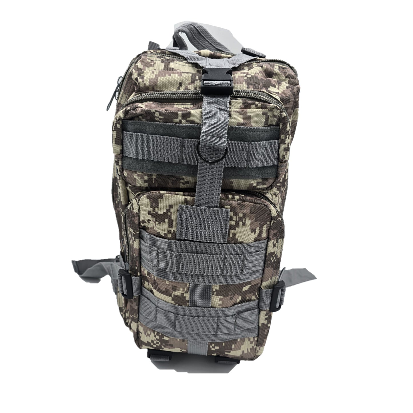 Army-style backpack, 20 liters, camouflage, German Army style, water-repellent, olive green camouflage pattern