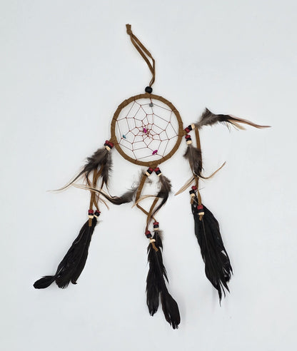 Dreamcatcher Bali 35x11x0.5cm Dreamcatcher round black brown beige medium