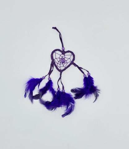 Dreamcatcher Bali 20x7x0.5cm Dreamcatcher purple turquoise pink rearview mirror pendant