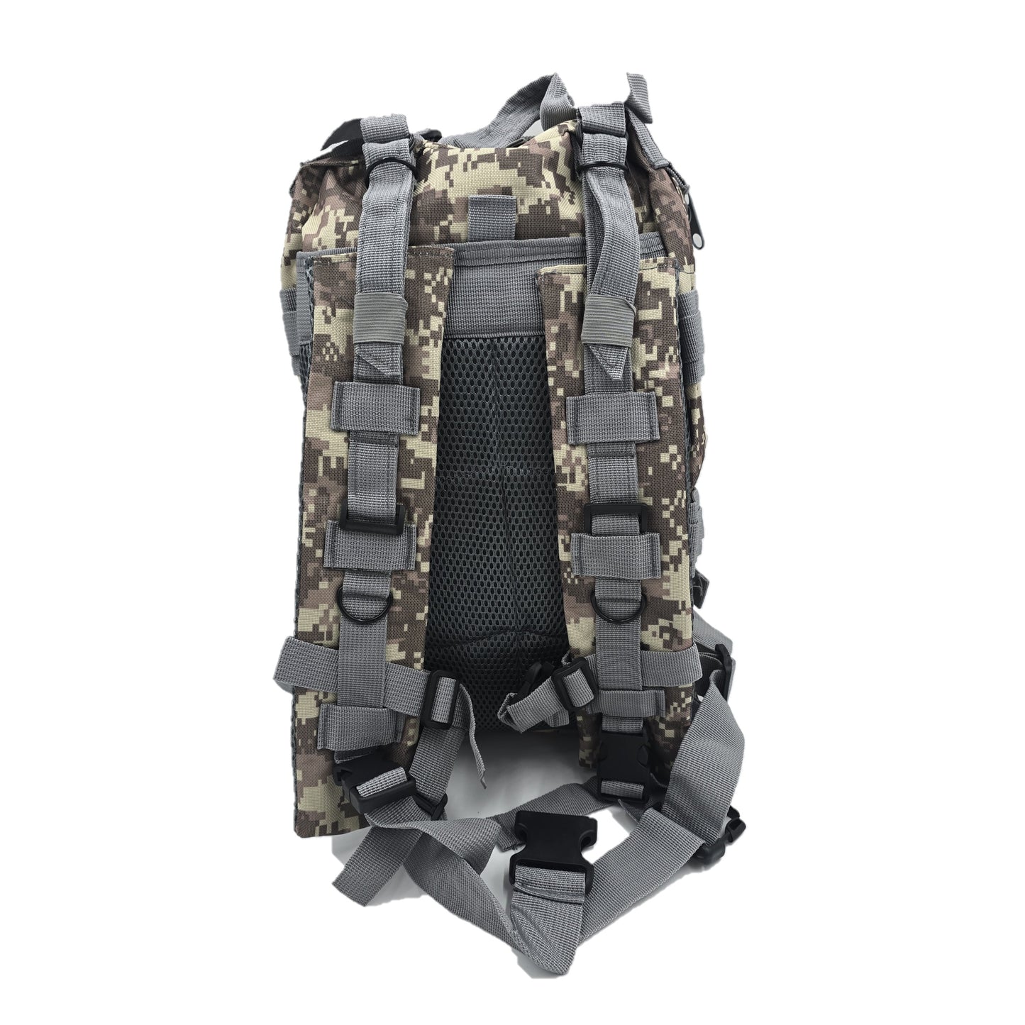 Army-style backpack, 20 liters, camouflage, German Army style, water-repellent, olive green camouflage pattern