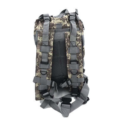 Army-style backpack, 20 liters, camouflage, German Army style, water-repellent, olive green camouflage pattern