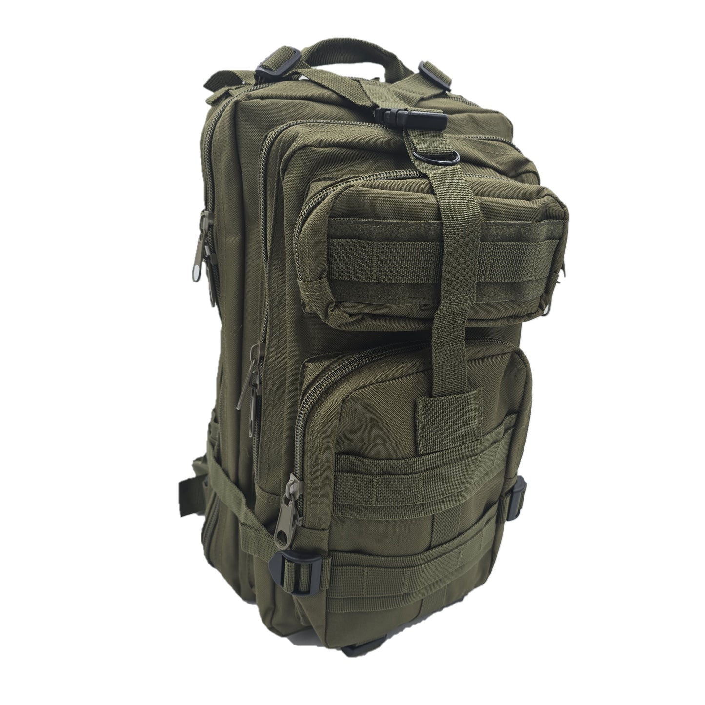 Army-style backpack, 20 liters, camouflage, German Army style, water-repellent, olive green camouflage pattern