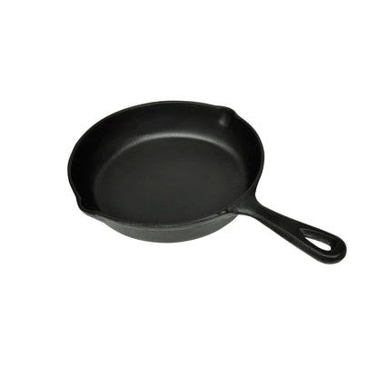BBQ Frying Pan Set, 3-Piece, Cast Iron Grill Pans, Black