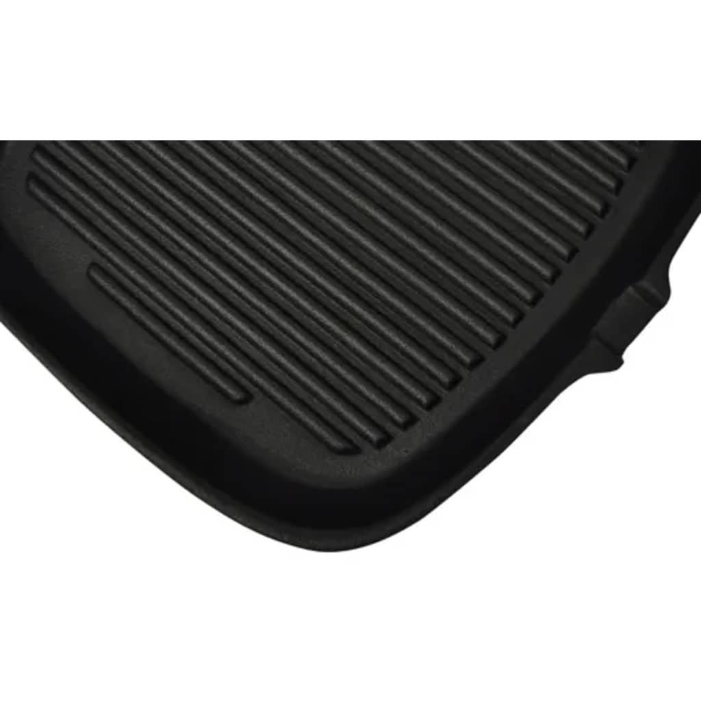 Grillpfanne Gusseisen 36 x 24 x 3 cm Schwarz Pfanne mit Stiel BBQ-Pfanne