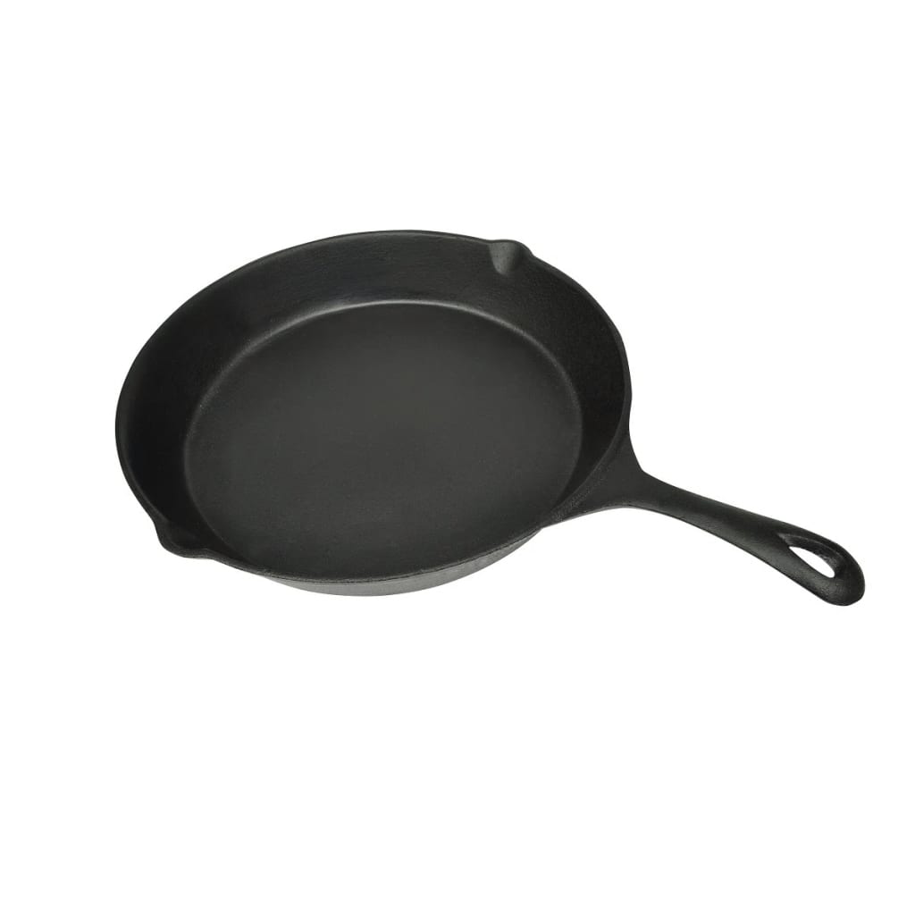 Grillpfanne Gusseisen 42 x 31 cm Rund Schwarz Bratpfanne