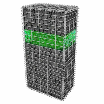 Green glass gabion stones 60-120 mm 25 kg glass stones decorative stones glass chunks