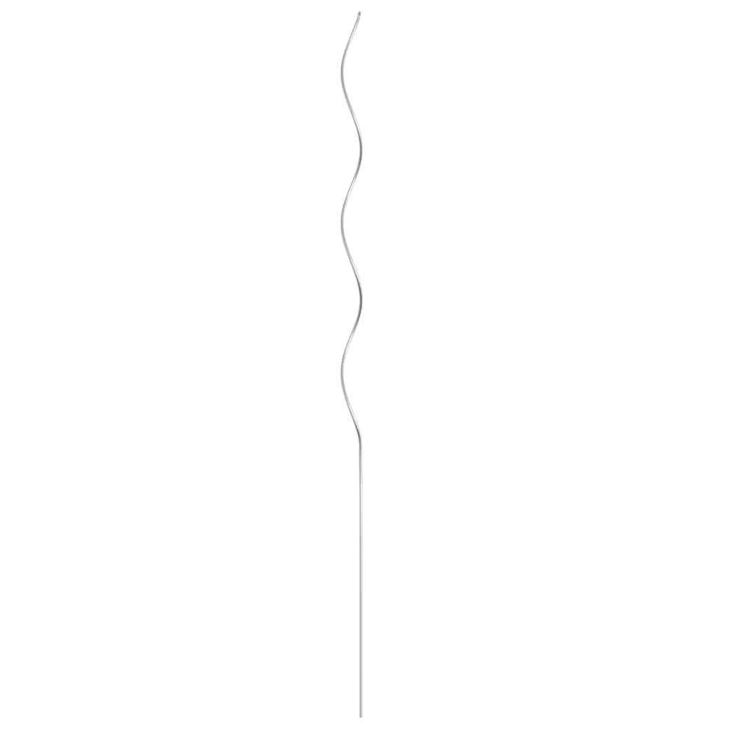 vidaXL Tomato Spiral Stakes, 50 pcs, 110 cm, Galvanized Steel