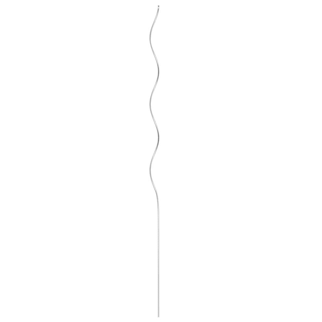 vidaXL Tomato Spiral Stakes, 50 pcs, 110 cm, Galvanized Steel