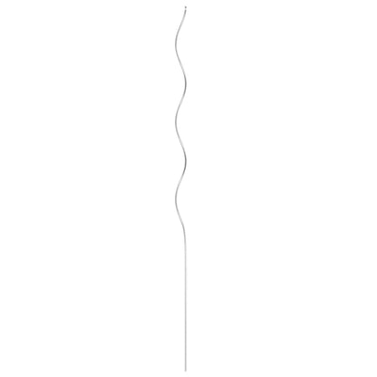 vidaXL Tomato Spiral Stakes, 50 pcs, 110 cm, Galvanized Steel