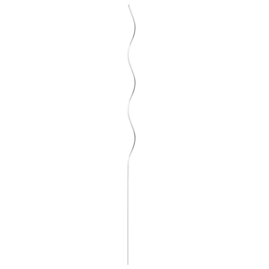 vidaXL Tomato Spiral Stakes, 50 pcs, 110 cm, Galvanized Steel