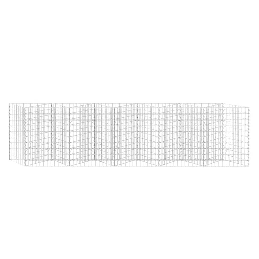 Gabione Gabionenkorb Pflanzkasten Hochbeet Stahl 300×30×100 cm Steinkorb