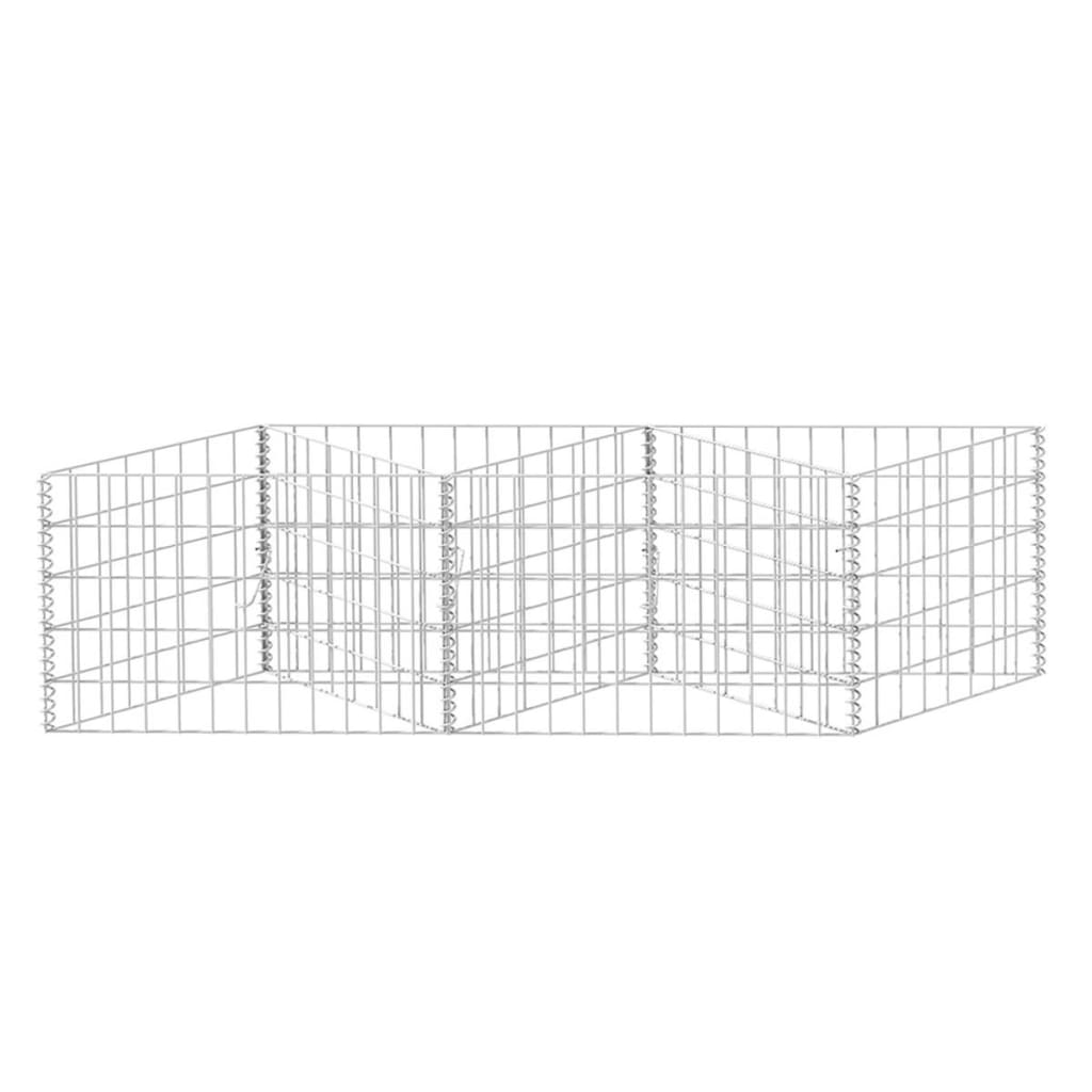 Gabione Gabionenkorb Pflanzkasten Hochbeet Stahl 120×30×50 cm Steinkorb