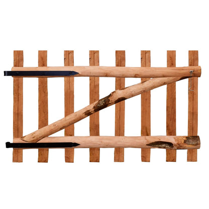 vidaXL Single-Leaf Fence Gate, Hazel Wood, Impregnated, 100×60 cm