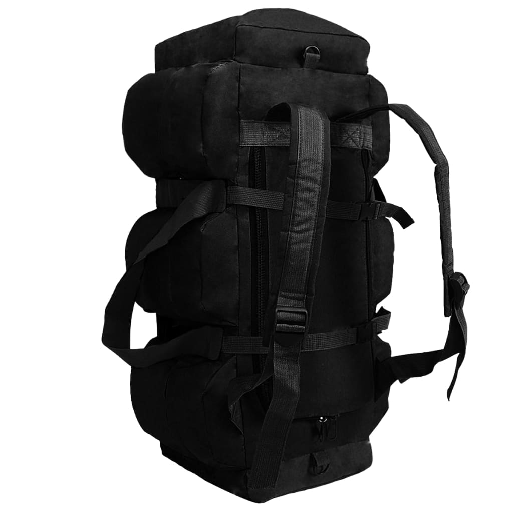 Seesack 3-in-1 Armee-Stil Schwarz 62 x 27 x 27 cm Sporttasche