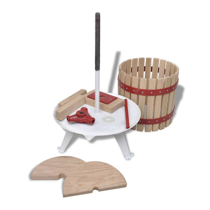 Obstpresse Weinpresse Saftpresse Fruchtpresse Eichenholz Gusseisen 12 L