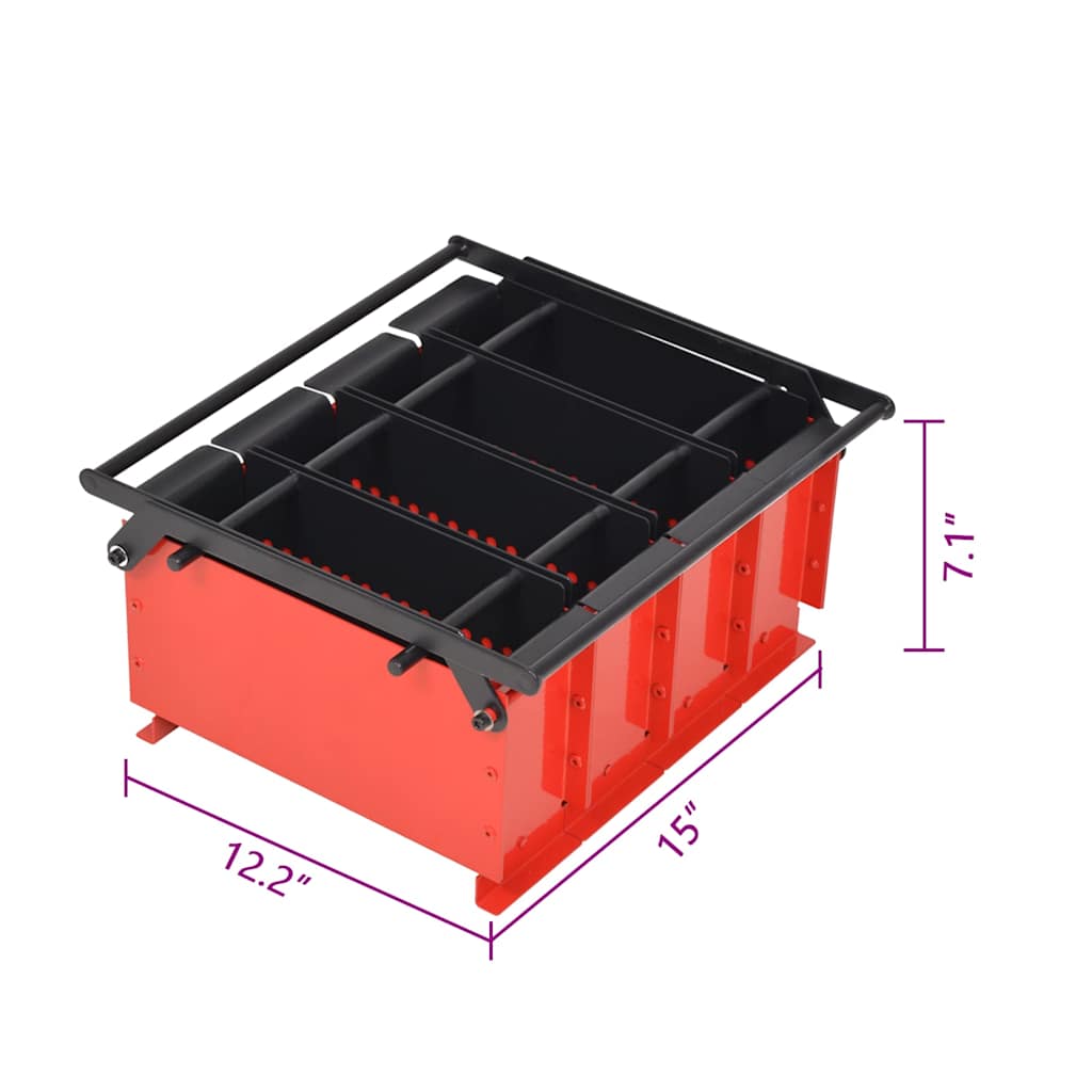 Papierbrikettpresse Stahl 38 x 31 x 18 cm Papierpresse Brikettpresse