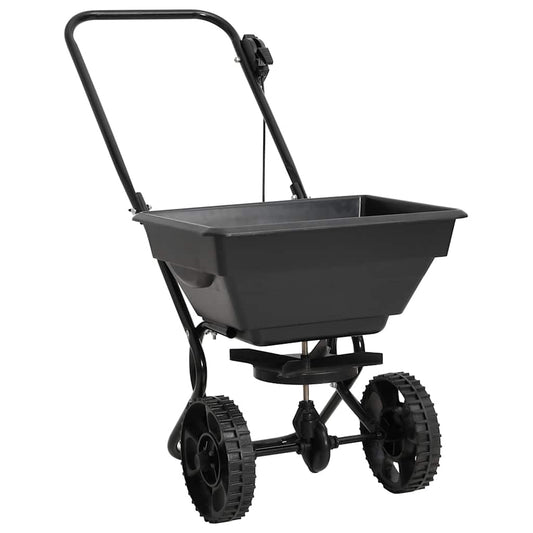 Handstreuwagen Salzstreuer PVC Stahl 92x46x70 cm 15 L Düngewagen