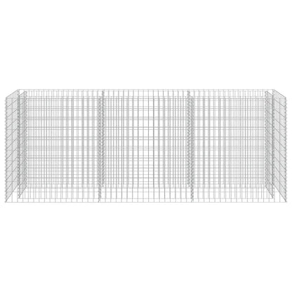 Gabionen Hochbeet Verzinkter Stahl 270×50×100 cm Gabionenpflanzkübel