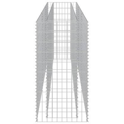 Gabionen Hochbeet Verzinkter Stahl 270×50×100 cm Gabionenpflanzkübel