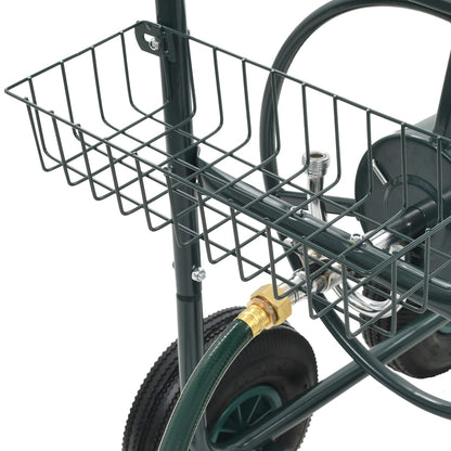 Schlauchwagen 1/2" Anschluss Schlauchaufroller 75 m Stahl Gartenschlauchwagen