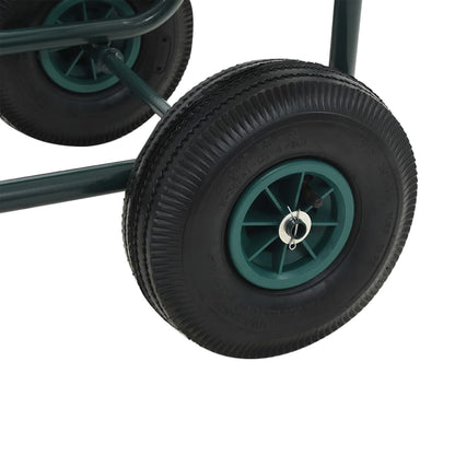 Schlauchwagen 1/2" Anschluss Schlauchaufroller 75 m Stahl Gartenschlauchwagen