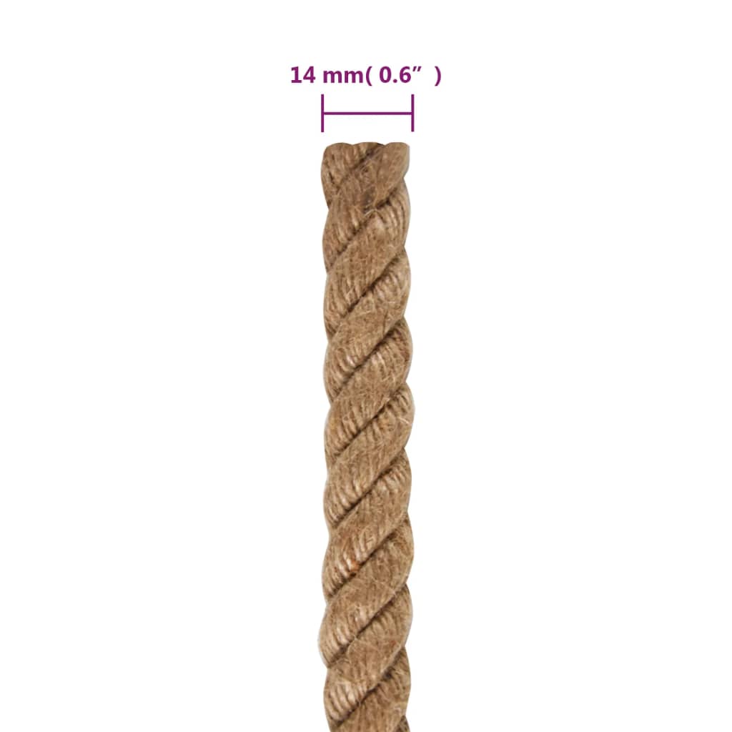 Juteseil Seil 100% Jute 14 mm 250 m recycelbares Naturprodukt