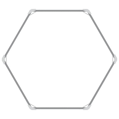 Garten-Hochbeet Verzinkter Stahl Grau 129x129x77 cm Pflanzkasten Blumenkübel