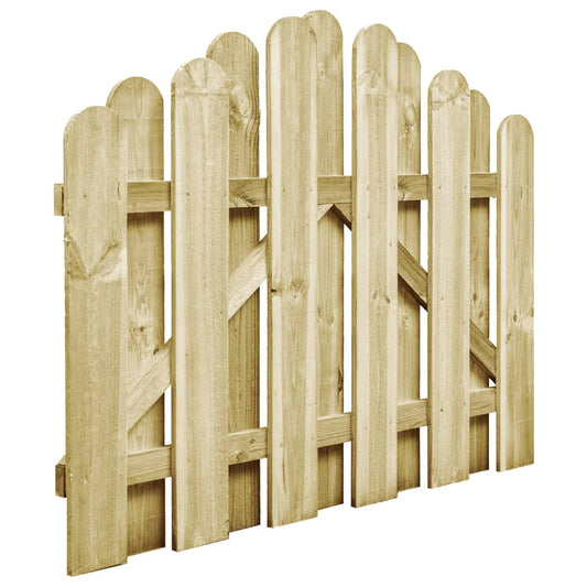 Gartentor Kiefernholz imprägniert 100 x 75 cm Gartentür Holztür Holztor