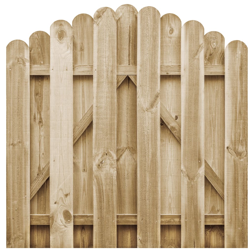 Gartentor Kiefernholz imprägniert 100 x 100 cm Gartentür Holztür Holztor