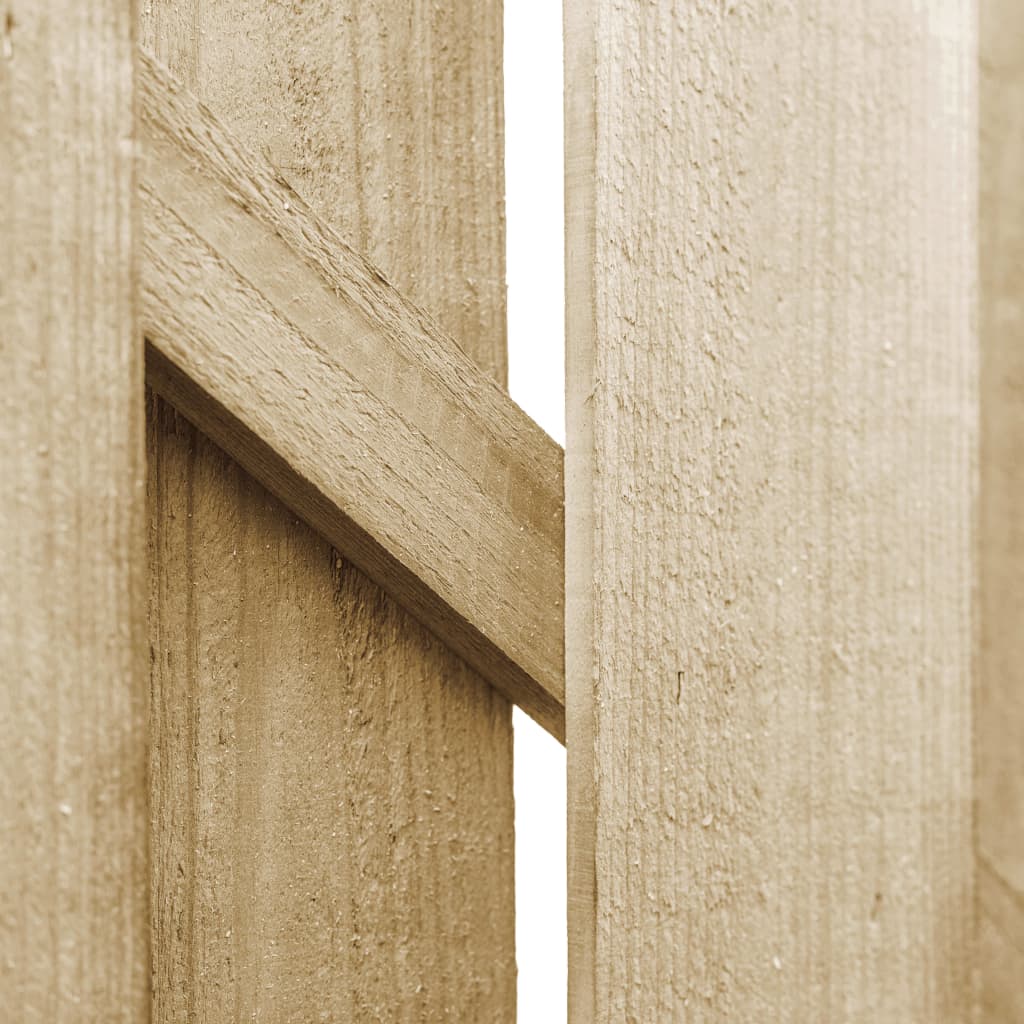Gartentor Kiefernholz imprägniert 100 x 100 cm Gartentür Holztür Holztor