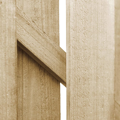 Gartentor Kiefernholz imprägniert 100 x 100 cm Gartentür Holztür Holztor