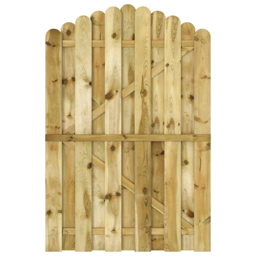 Gartentor Kiefernholz imprägniert 100 x 150 cm grün Gartentür Holztür Holztor