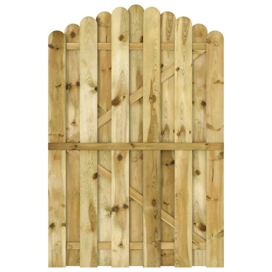Gartentor Kiefernholz imprägniert 100 x 150 cm grün Gartentür Holztür Holztor