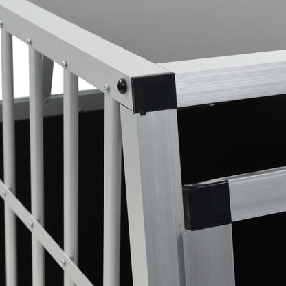 Dog transport box with single door 65 x 91 x 69.5 cm aluminum travel box car dog box