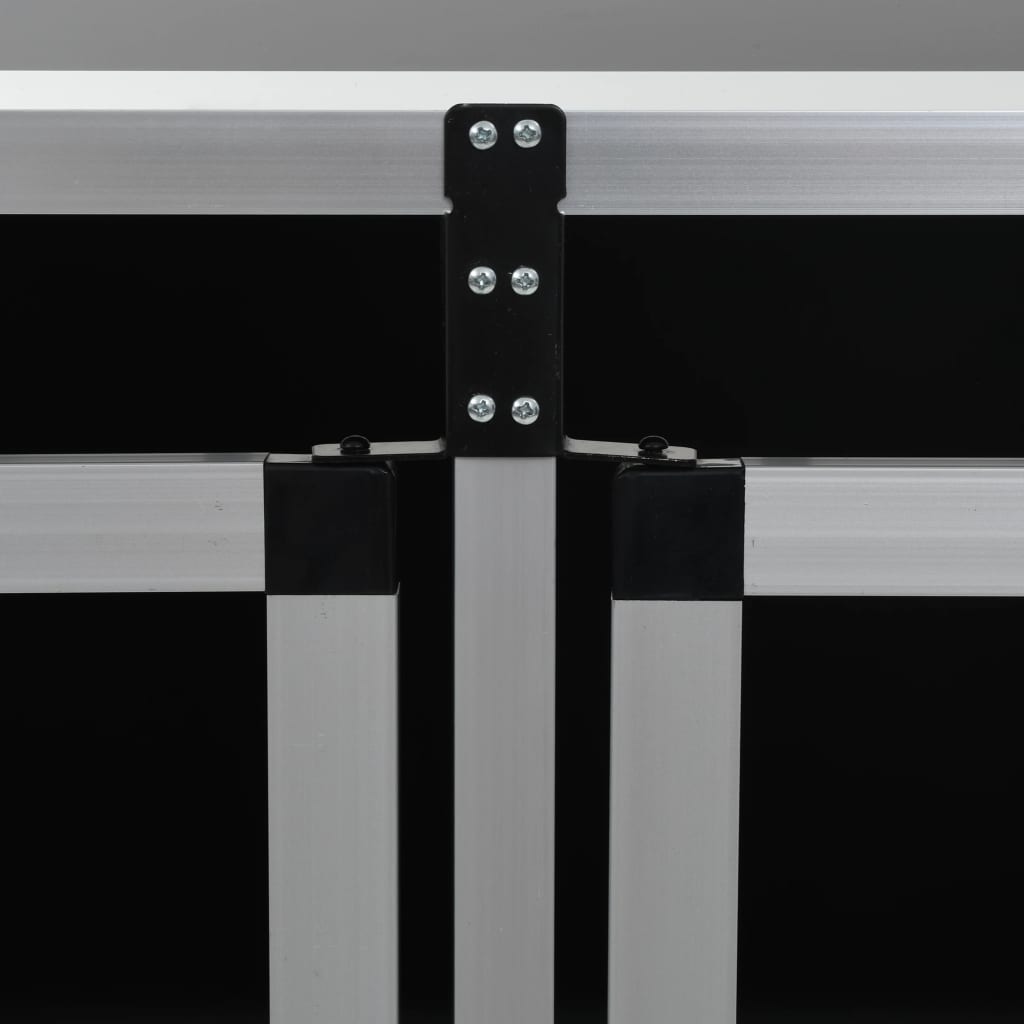 Hundetransportbox mit Doppeltür 94 x 88 x 69 cm Alu Reisebox Auto Hundebox