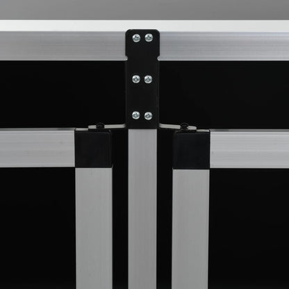 Dog transport box with double doors 94 x 88 x 69 cm aluminum travel box car dog box