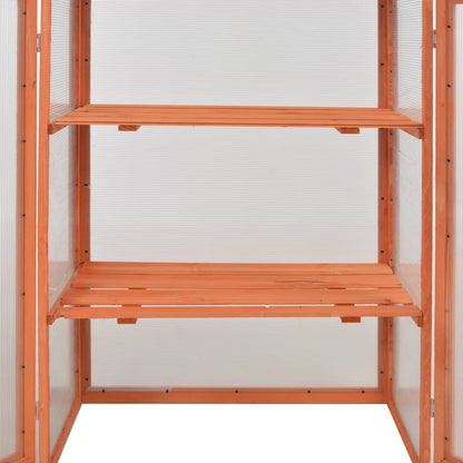 vidaXL Greenhouse Cabinet Wood 75x47x109 cm