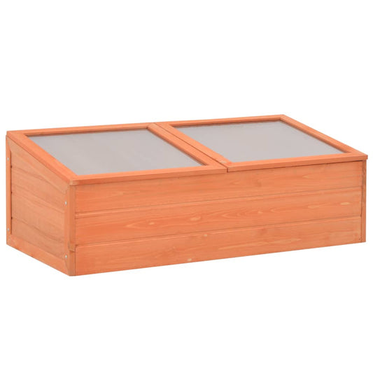 Gewächshaus Holz 100x50x34 cm Frühbeet Anzuchtbeet
