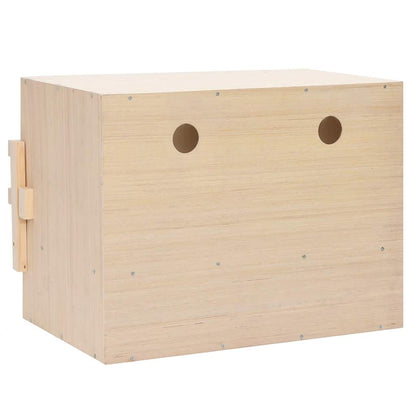 Abrollnest Hühner 2-fach Legenest Holz 63x40x45 cm Flachdach Eierfach