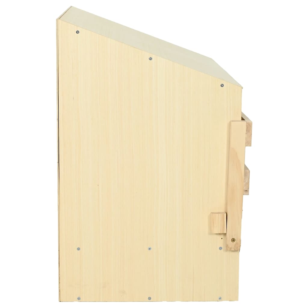 Abrollnest Hühner 3-fach Legenest Holz 93x40x65 cm Schrägdach Eierfach