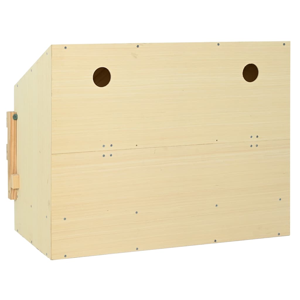 Abrollnest Hühner 3-fach Legenest Holz 93x40x65 cm Schrägdach Eierfach